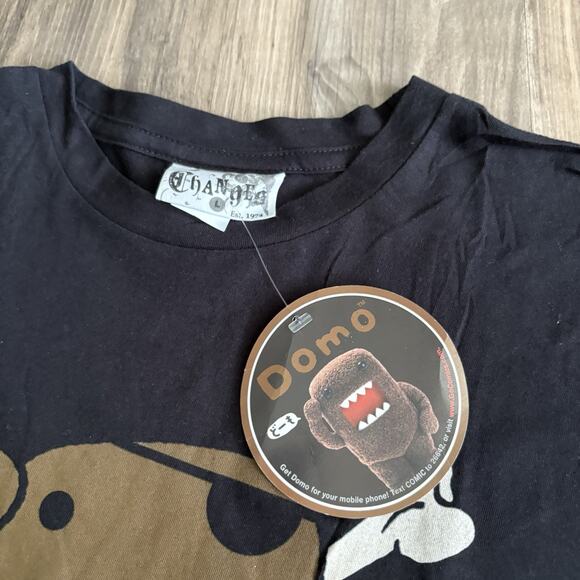 Vintage Y2K Domo T-Shirt Size L Pirate Skull And Bones Cartoon Promo Tee NEW NWT - Picture 5 of 6